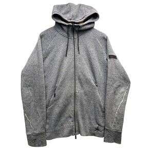 Jordan Hoodie Men's Size M Gray Full Zip Athletic Gym Sweatshirt